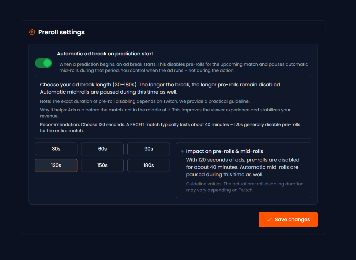 Smart Ads - Automatic Twitch adverts at the right time Preview